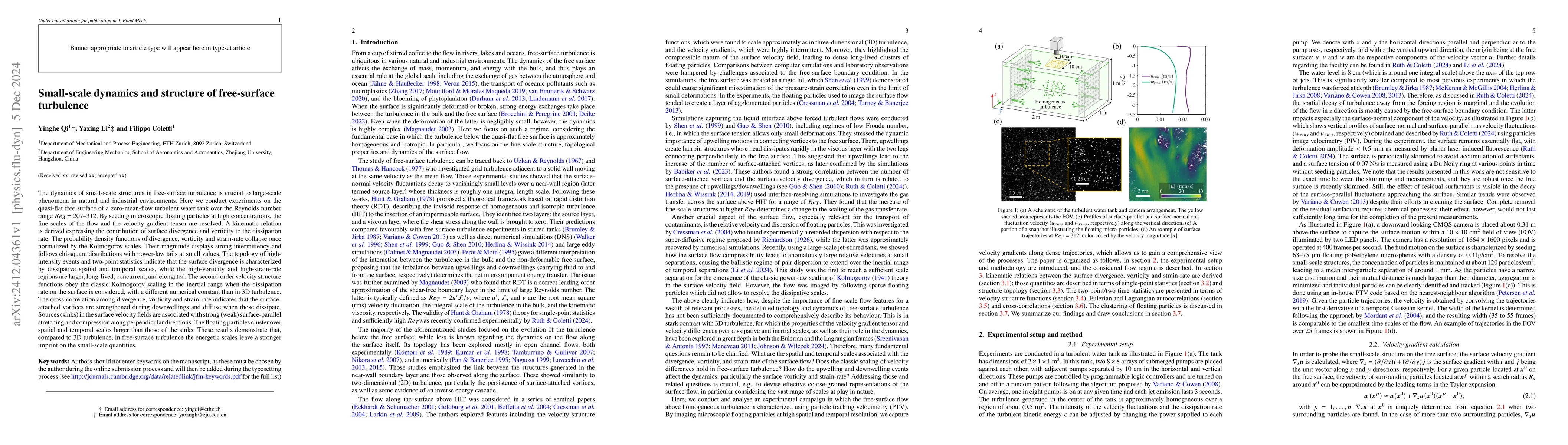 Thumbnail for Small-scale dynamics and structure of free-surface turbulence