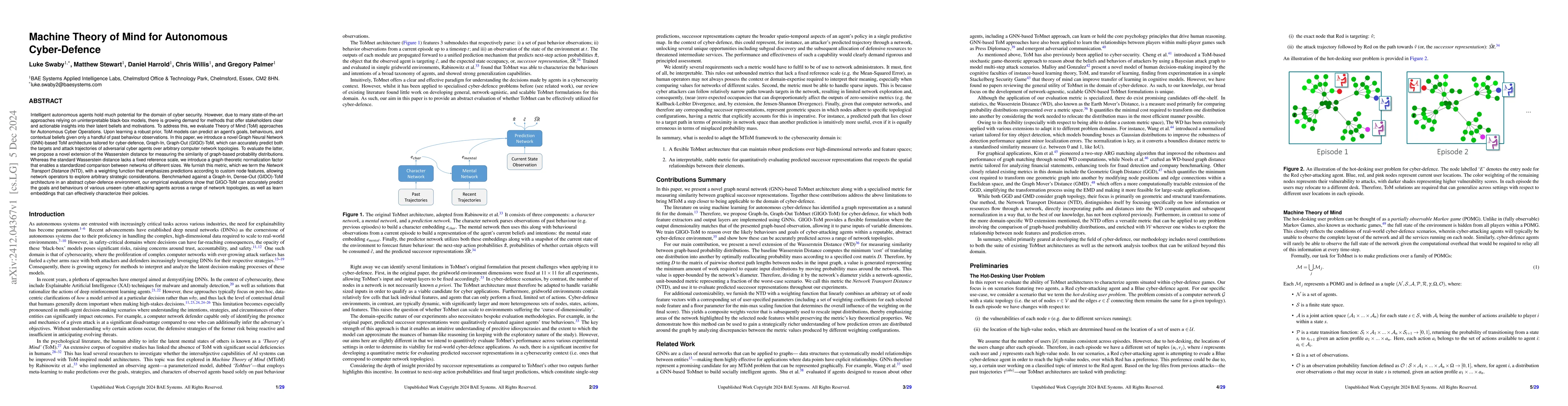 Thumbnail for Machine Theory of Mind for Autonomous Cyber-Defence