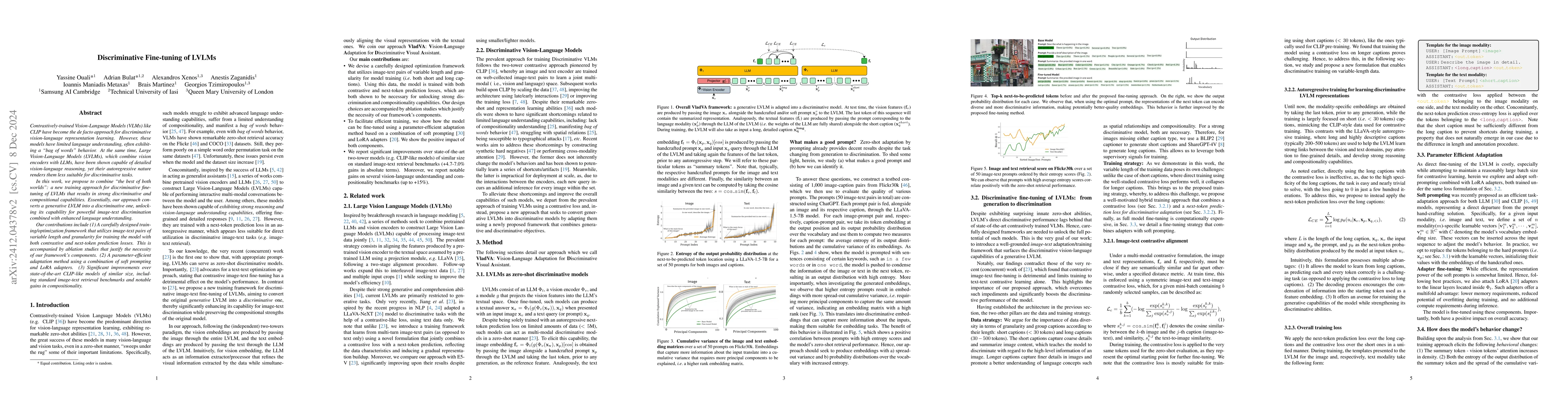 Thumbnail for Discriminative Fine-tuning of LVLMs