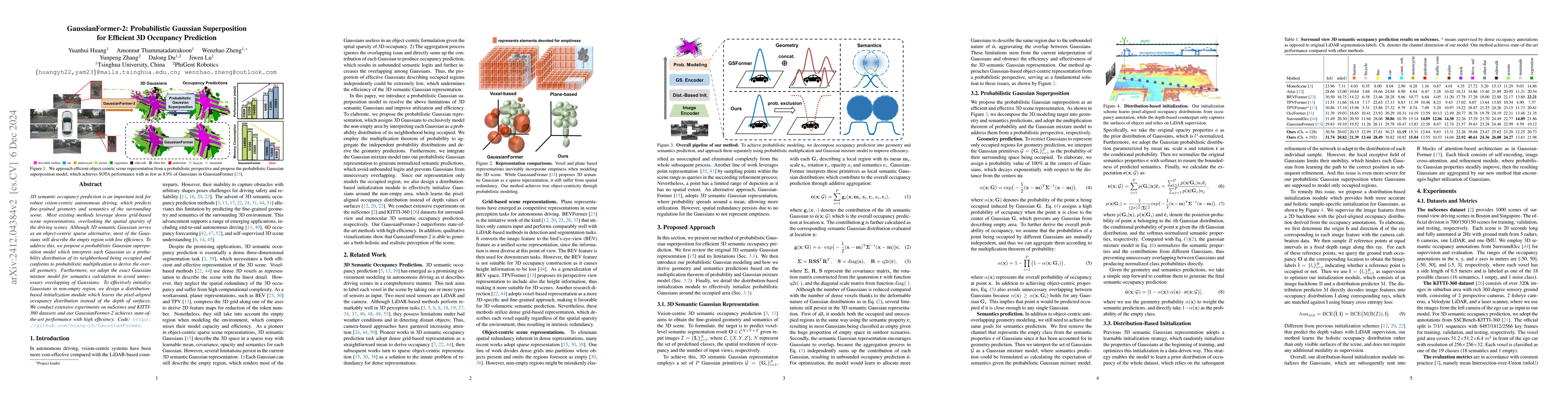 Thumbnail for Probabilistic Gaussian Superposition for Efficient 3D Occupancy
  Prediction