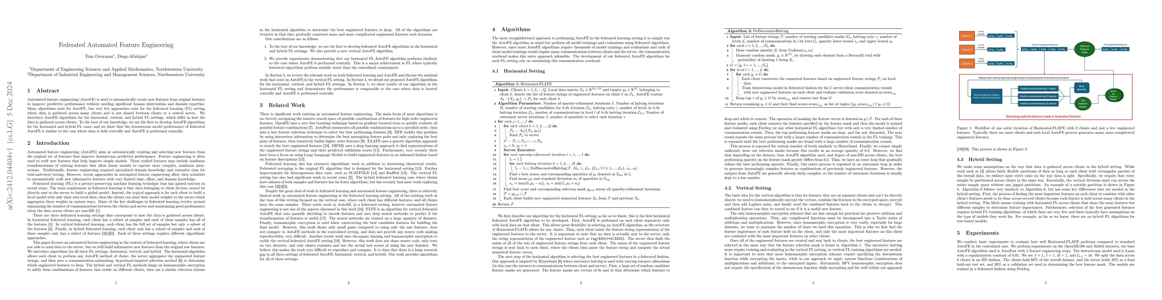 Thumbnail for Federated Automated Feature Engineering