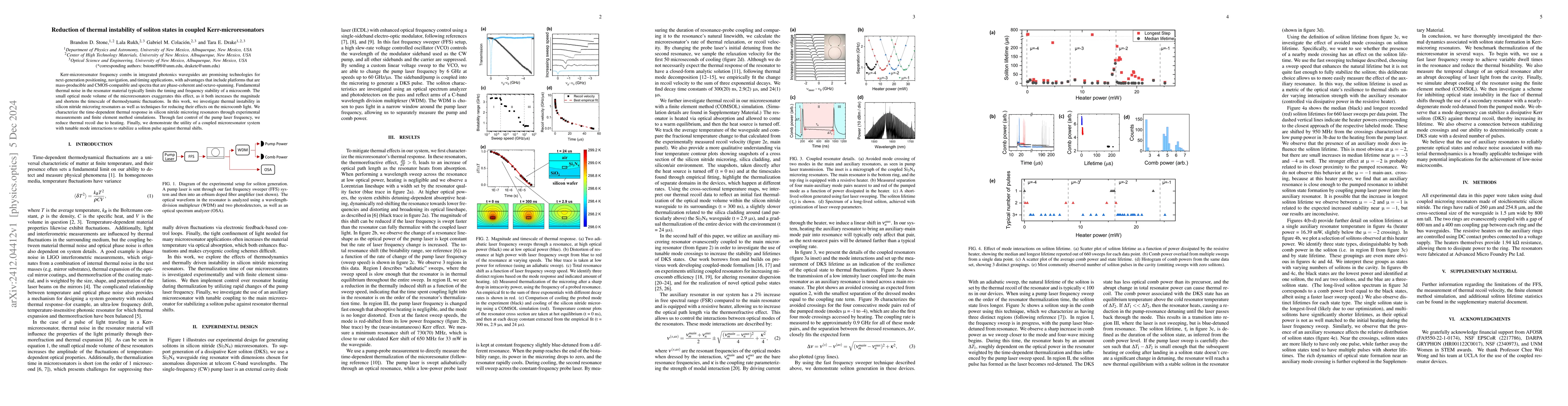Thumbnail for Reduction of thermal instability of soliton states in coupled
  Kerr-microresonators