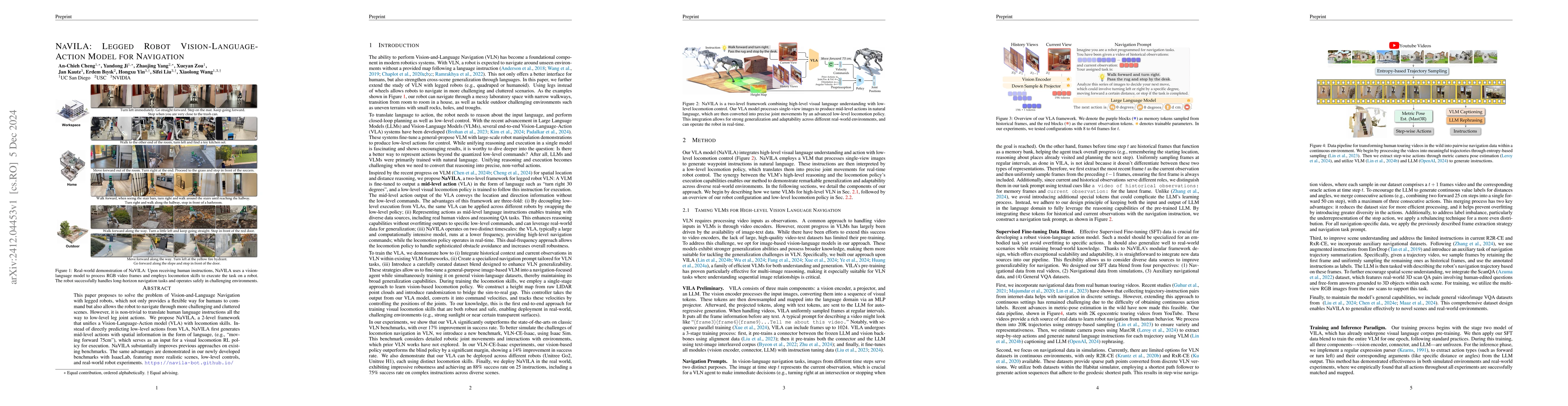 Thumbnail for NaVILA: Legged Robot Vision-Language-Action Model for Navigation