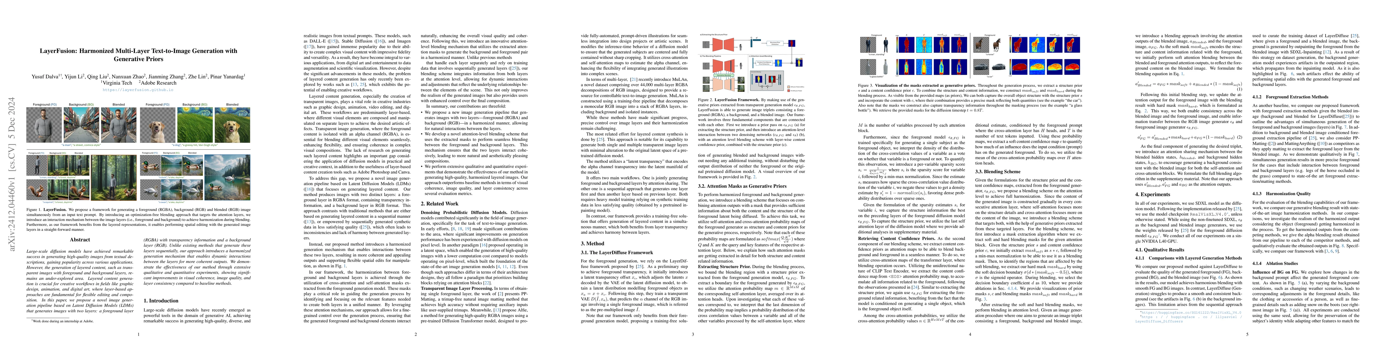 Thumbnail for LayerFusion: Harmonized Multi-Layer Text-to-Image Generation with
  Generative Priors