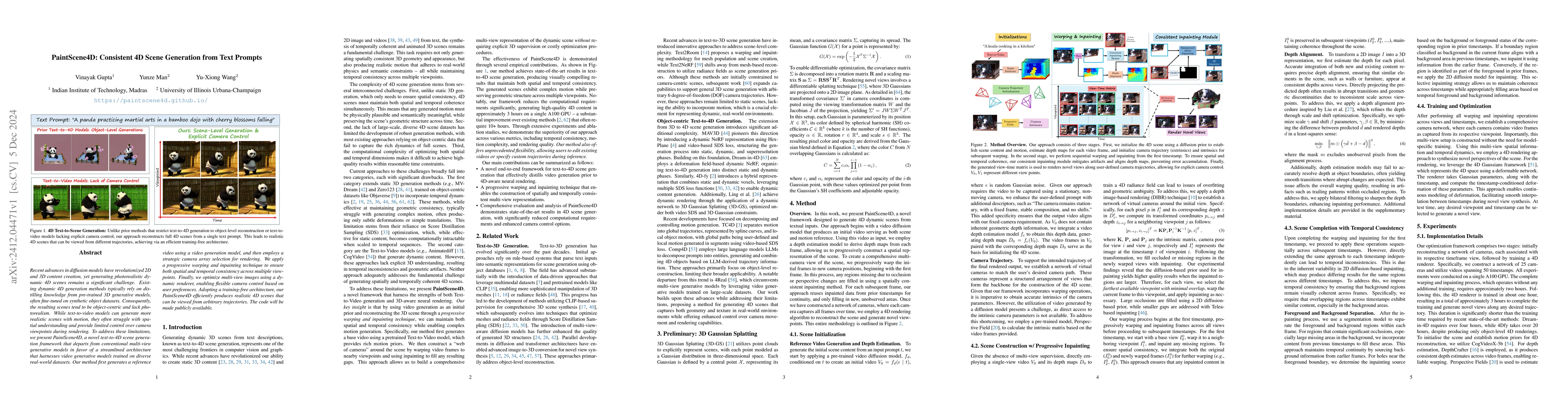 Thumbnail for PaintScene4D: Consistent 4D Scene Generation from Text Prompts