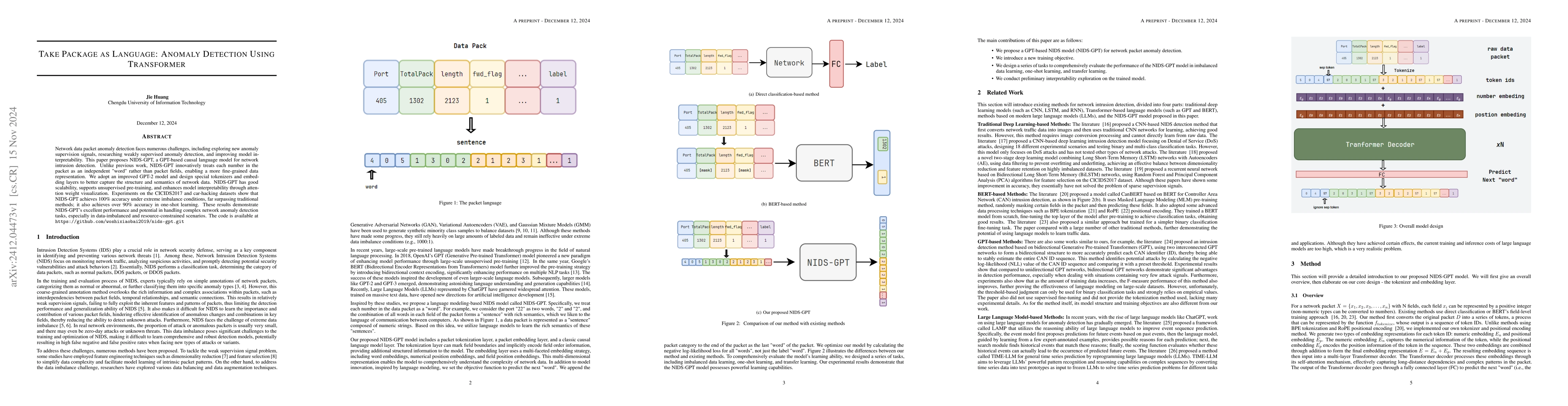 Thumbnail for Take Package as Language: Anomaly Detection Using Transformer