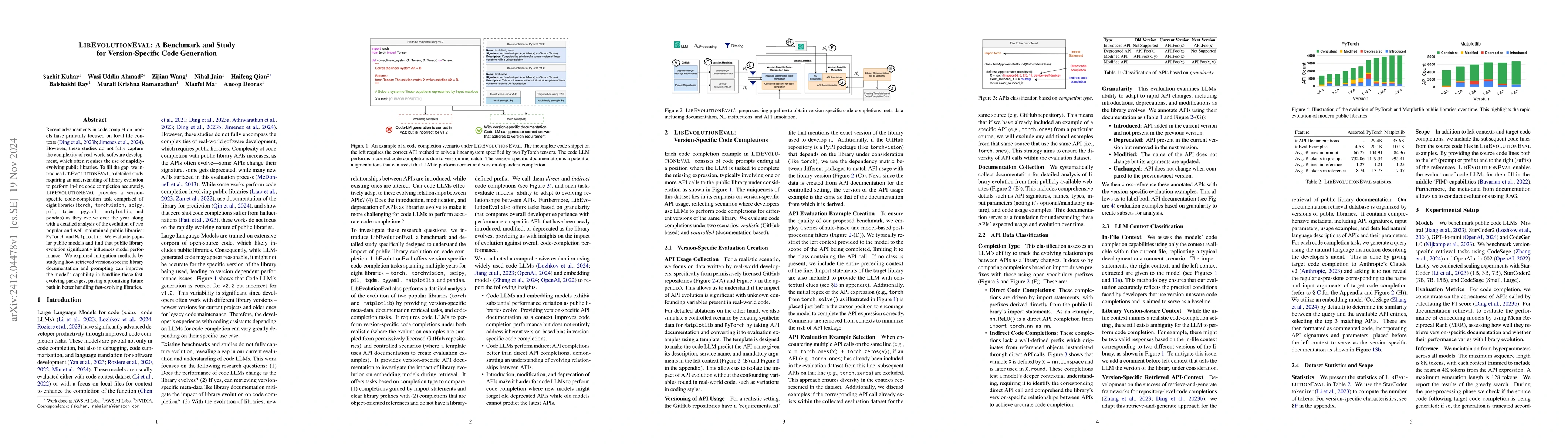 Thumbnail for LibEvolutionEval: A Benchmark and Study for Version-Specific Code
  Generation