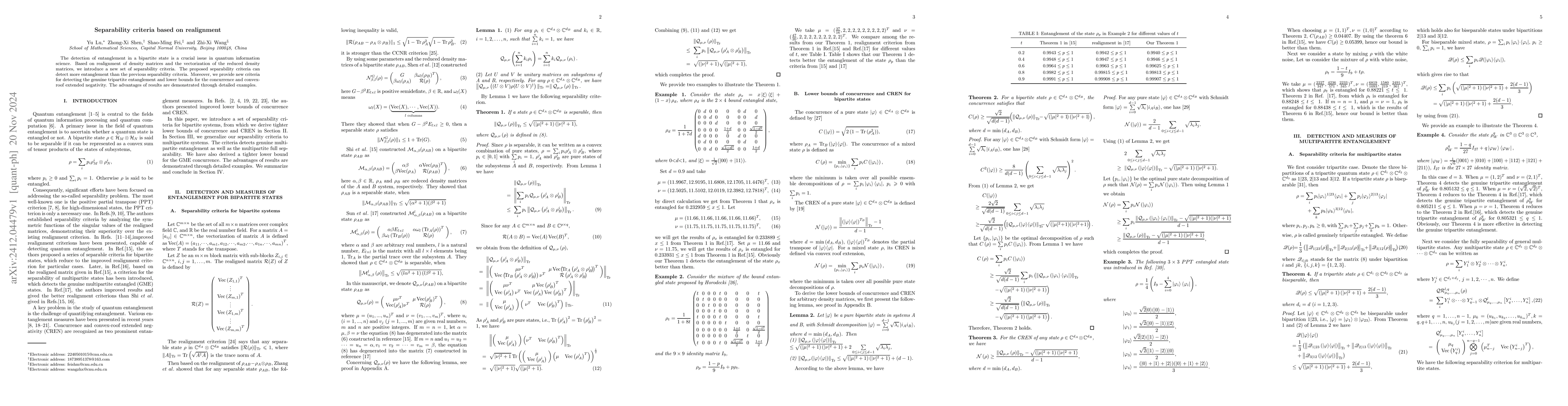Thumbnail for Separability criteria based on realignment
