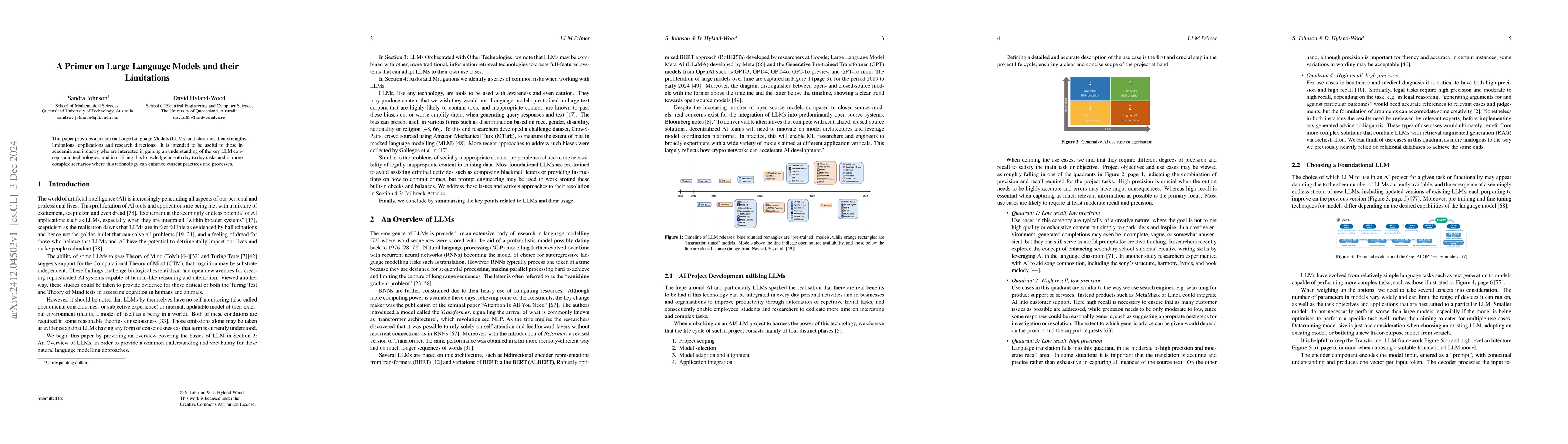 Thumbnail for A Primer on Large Language Models and their Limitations