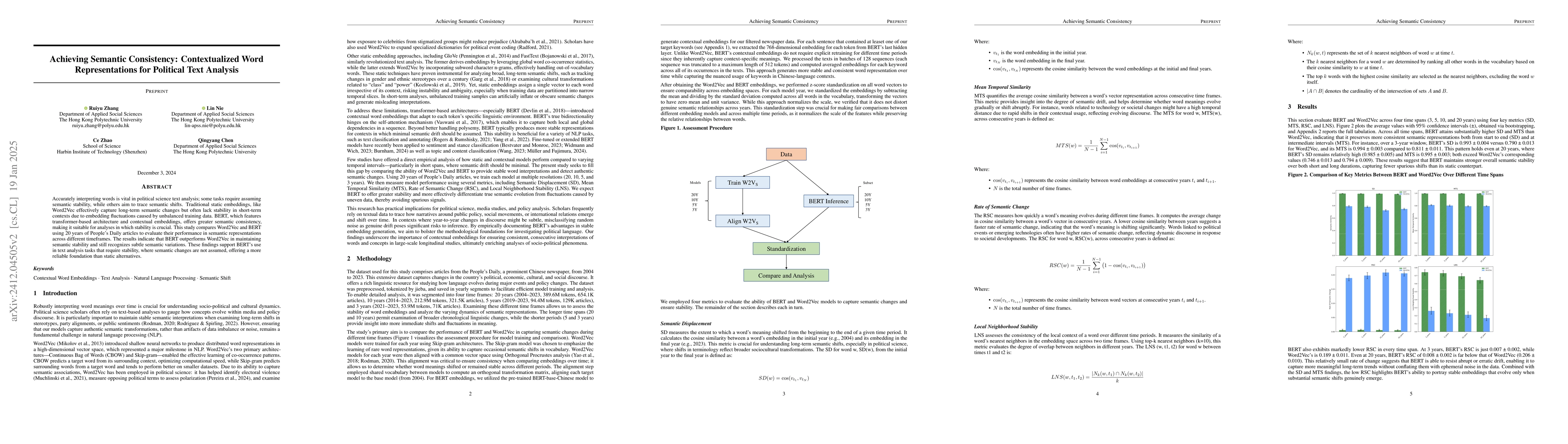 Thumbnail for Achieving Semantic Consistency Using BERT: Application of Pre-training
  Semantic Representations Model in Social Sciences Research