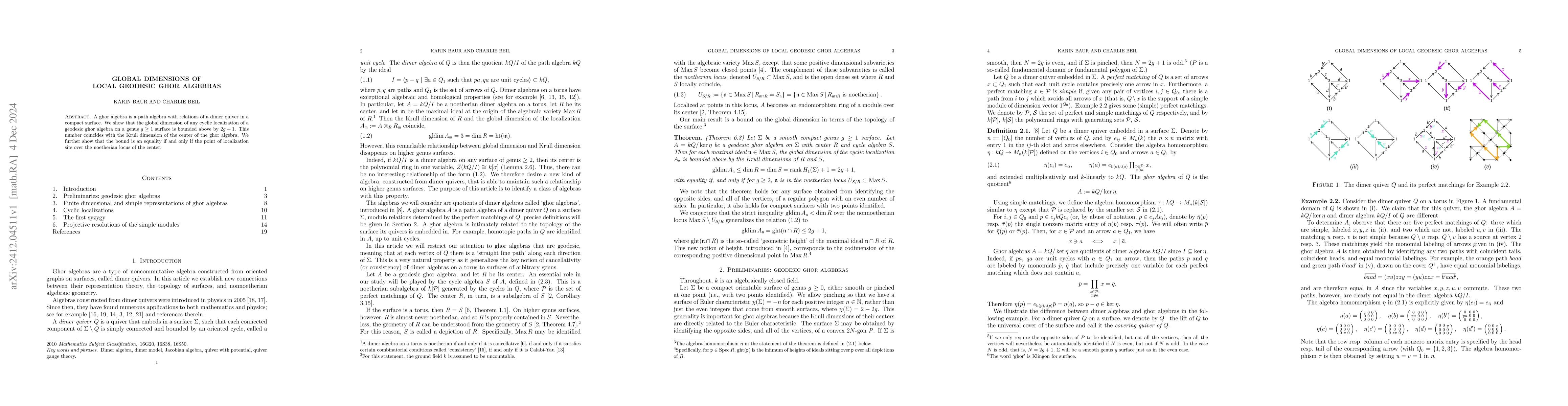Thumbnail for Global dimensions of local geodesic ghor algebras