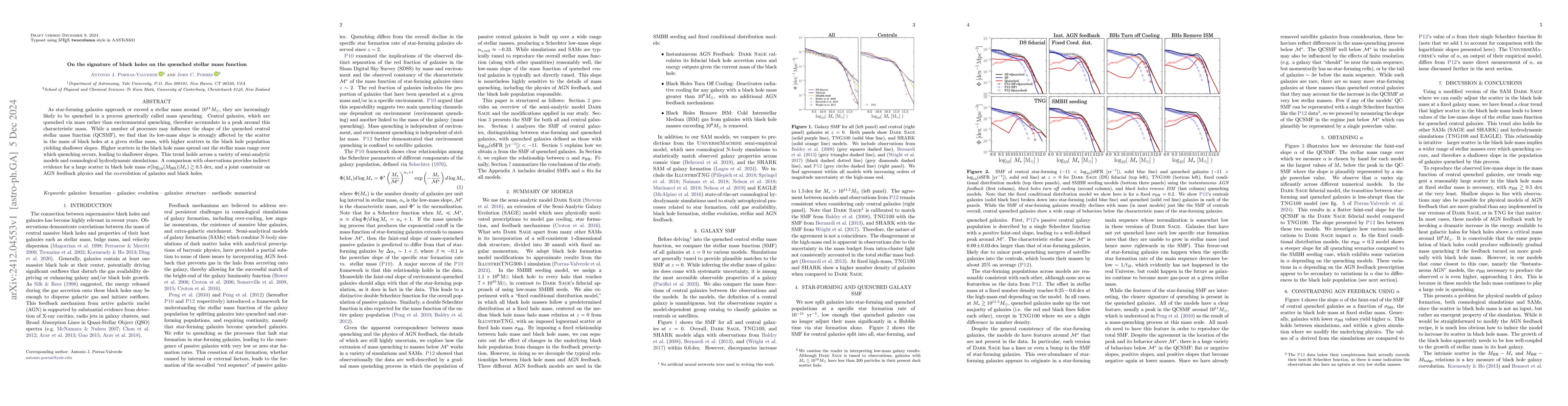 Thumbnail for On the signature of black holes on the quenched stellar mass function