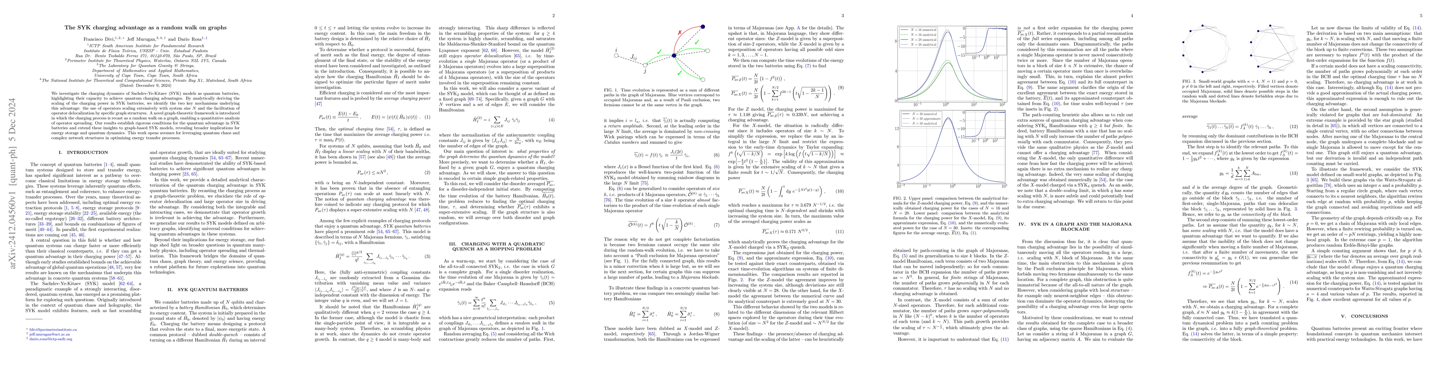 Thumbnail for The SYK charging advantage as a random walk on graphs
