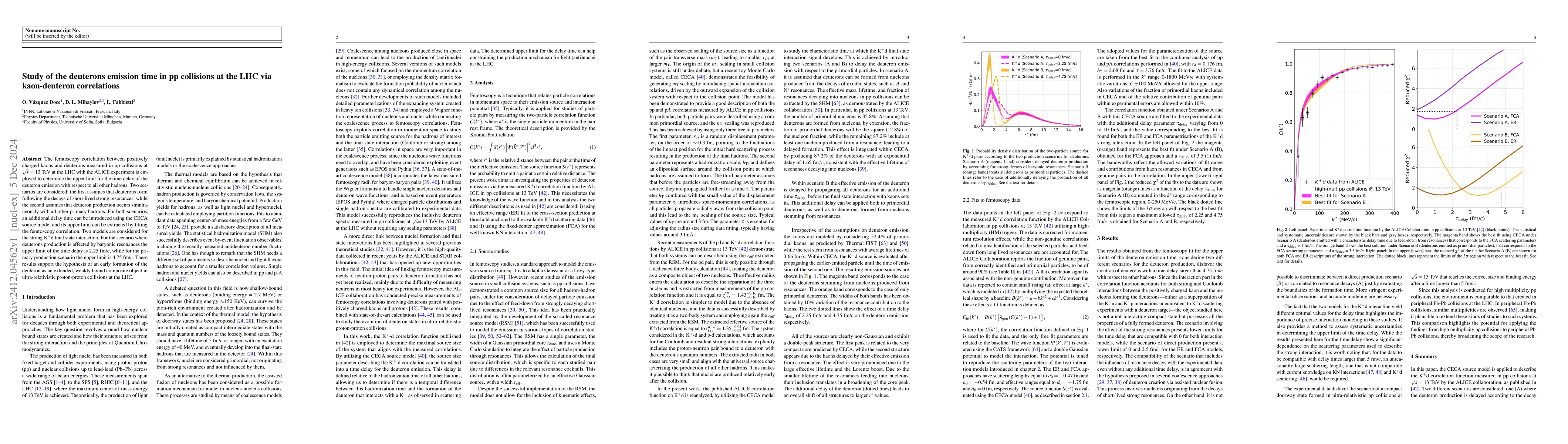 Thumbnail for Study of the deuterons emission time in pp collisions at the LHC via
  kaon-deuteron correlations