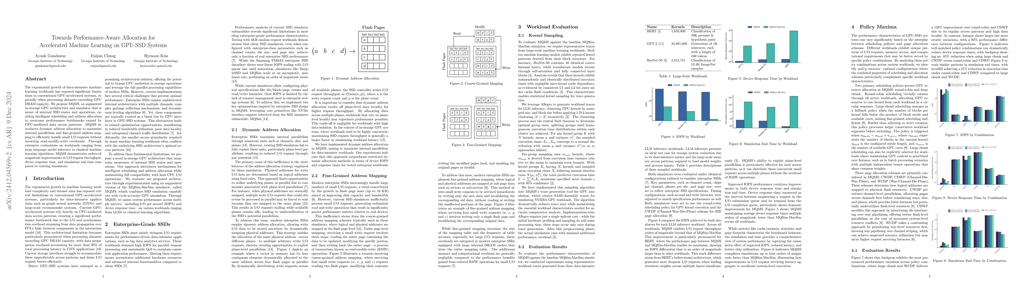 Thumbnail for Towards Performance-Aware Allocation for Accelerated Machine Learning on
  GPU-SSD Systems