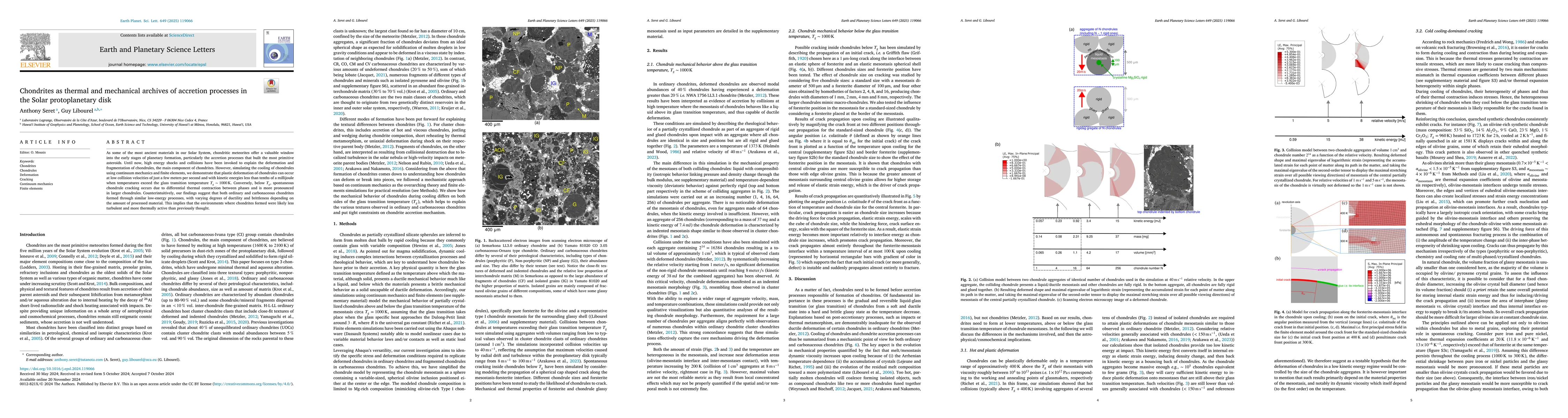 Thumbnail for Chondrites as thermal and mechanical archives of accretion processes in
  the Solar protoplanetary disk