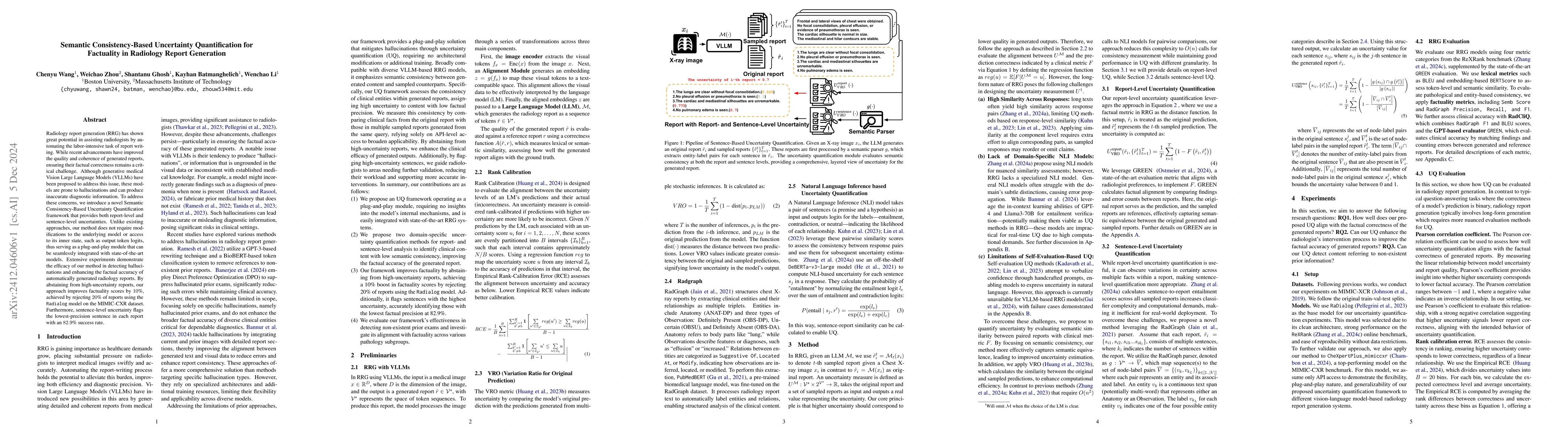 Thumbnail for Semantic Consistency-Based Uncertainty Quantification for Factuality in
  Radiology Report Generation