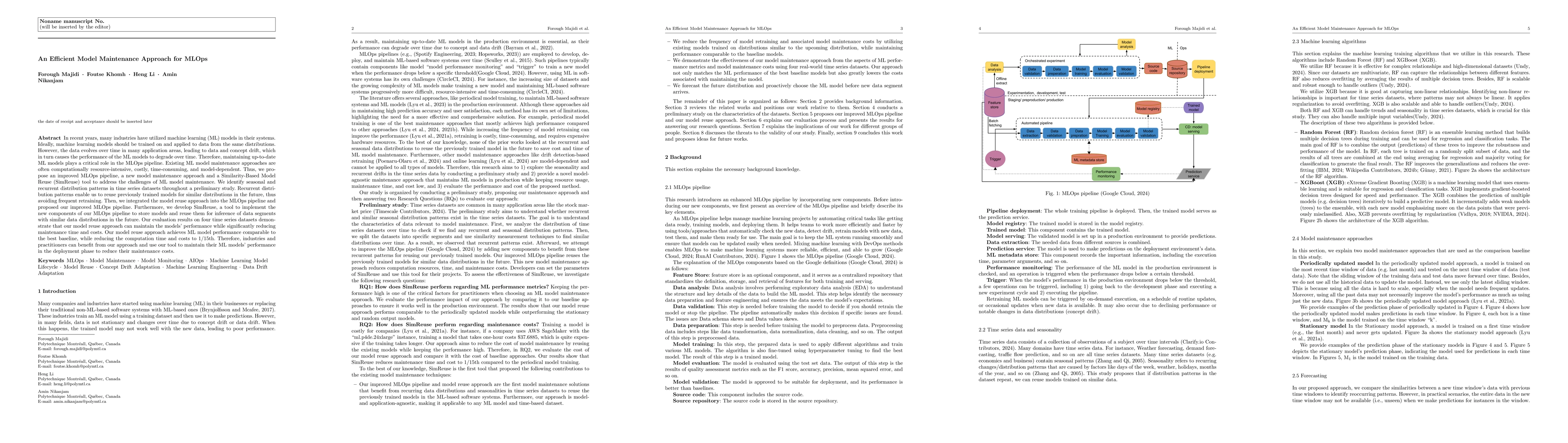 Thumbnail for An Efficient Model Maintenance Approach for MLOps