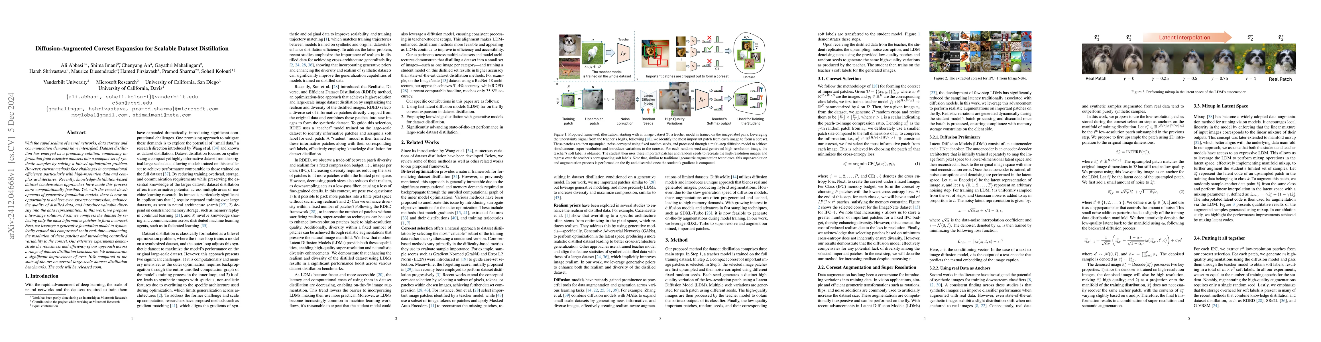 Thumbnail for Diffusion-Augmented Coreset Expansion for Scalable Dataset Distillation