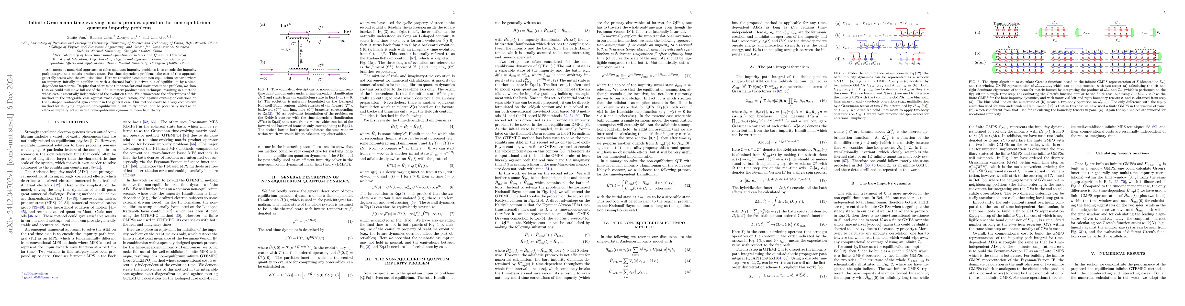 Thumbnail for Infinite Grassmann time-evolving matrix product operators for
  non-equilibrium quantum impurity problems