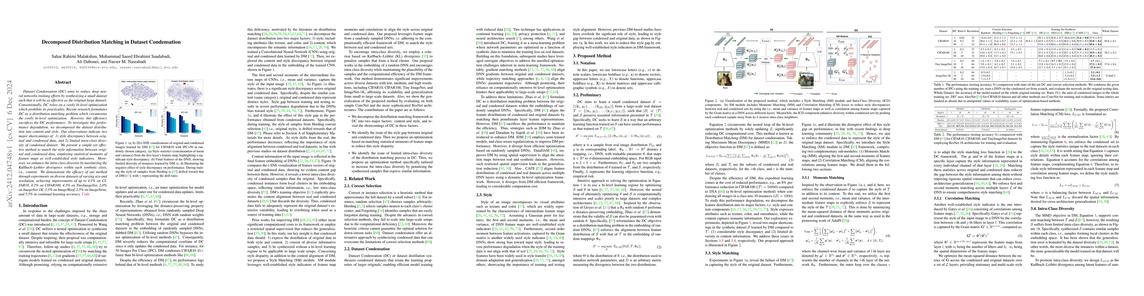 Thumbnail for Decomposed Distribution Matching in Dataset Condensation