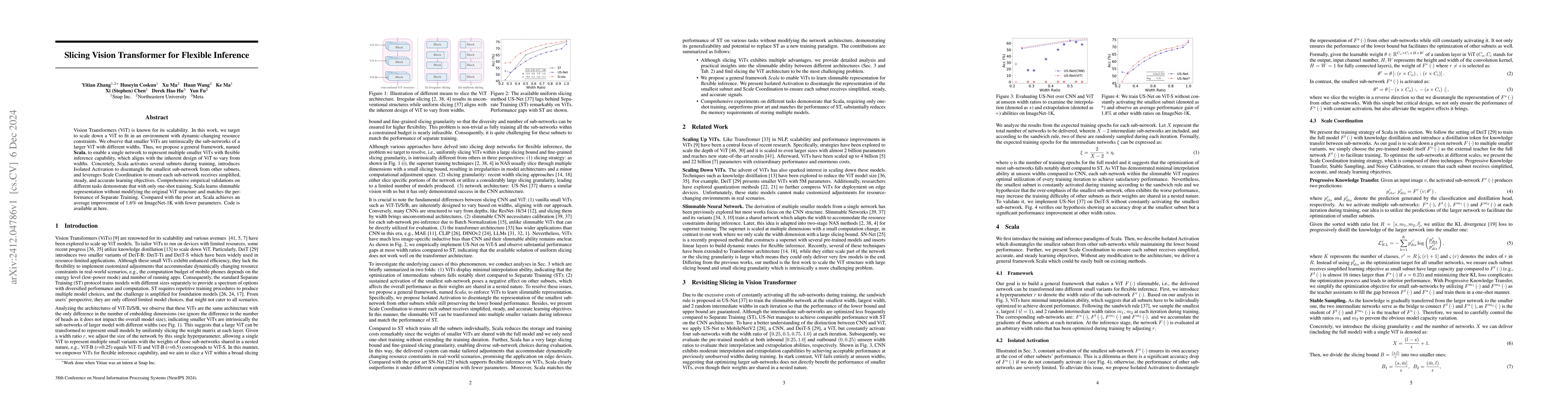 Thumbnail for Slicing Vision Transformer for Flexible Inference