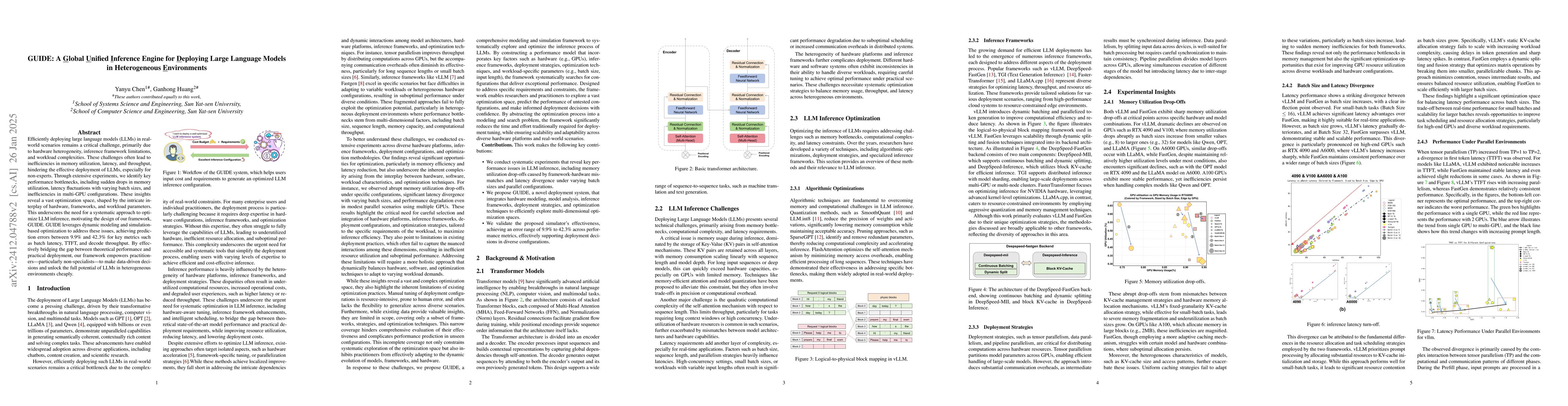 Thumbnail for GUIDE: A Global Unified Inference Engine for Deploying Large Language
  Models in Heterogeneous Environments