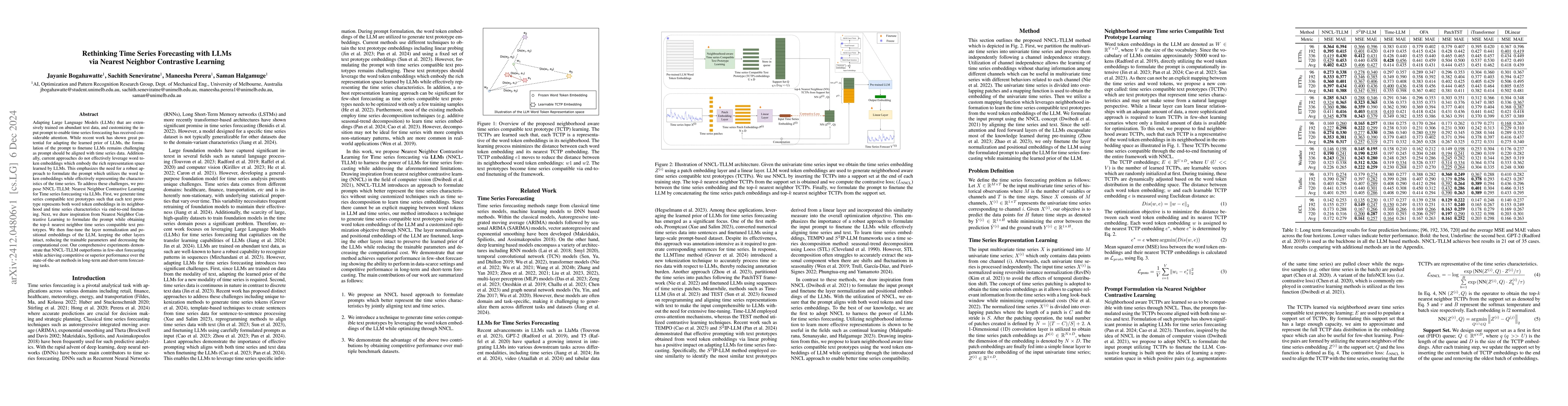 Thumbnail for Rethinking Time Series Forecasting with LLMs via Nearest Neighbor
  Contrastive Learning