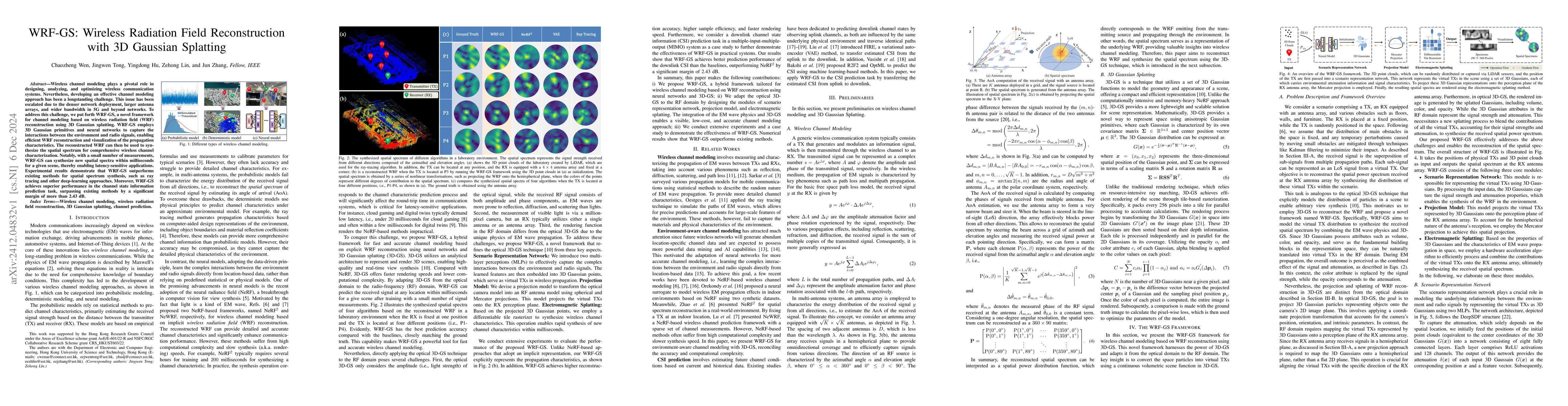 Thumbnail for WRF-GS: Wireless Radiation Field Reconstruction with 3D Gaussian
  Splatting