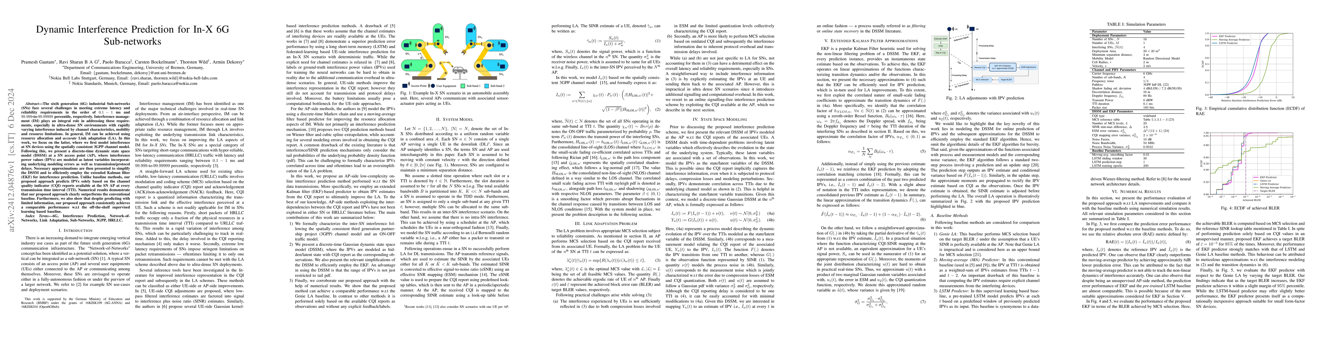 Thumbnail for Dynamic Interference Prediction for In-X 6G Sub-networks