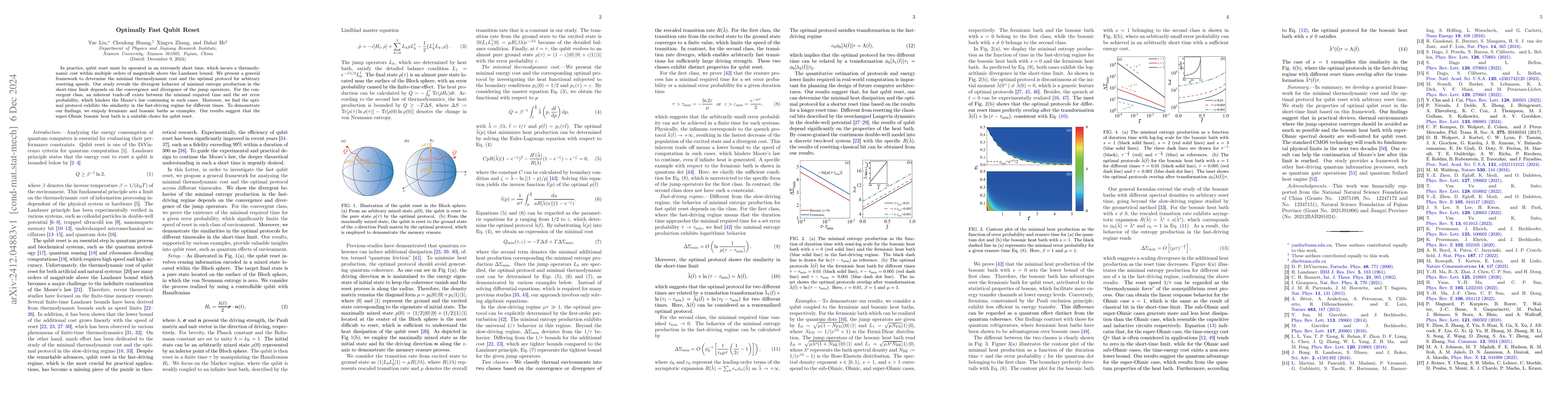 Thumbnail for Optimally Fast Qubit Reset