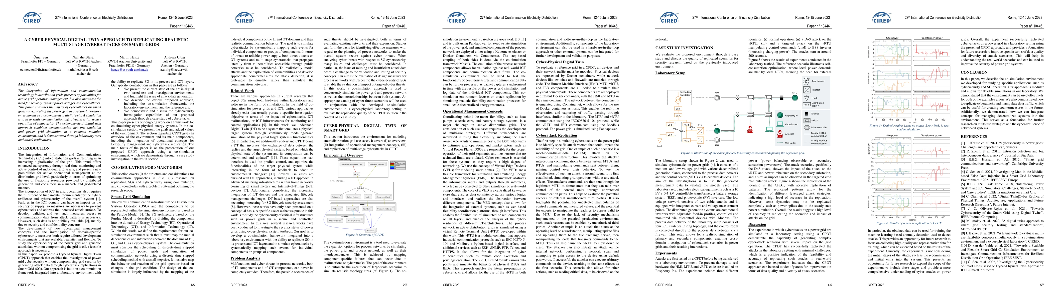 Thumbnail for A cyber-physical digital twin approach to replicating realistic
  multi-stage cyberattacks on smart grids