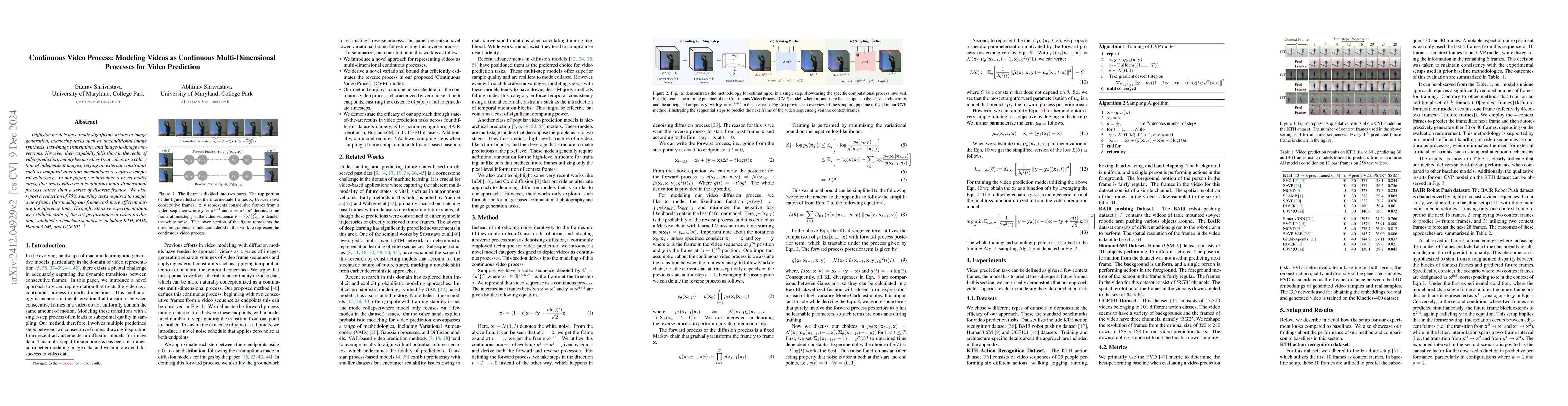 Thumbnail for Continuous Video Process: Modeling Videos as Continuous
  Multi-Dimensional Processes for Video Prediction