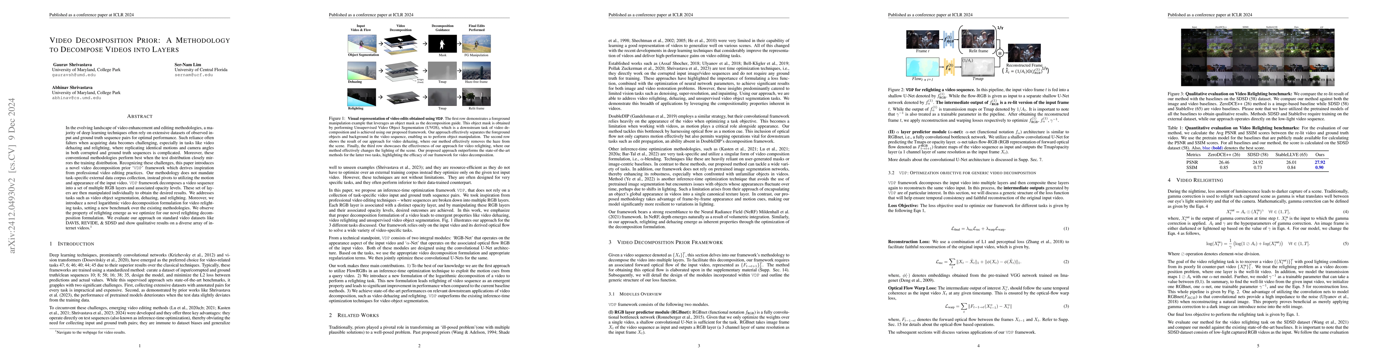 Thumbnail for Video Decomposition Prior: A Methodology to Decompose Videos into Layers