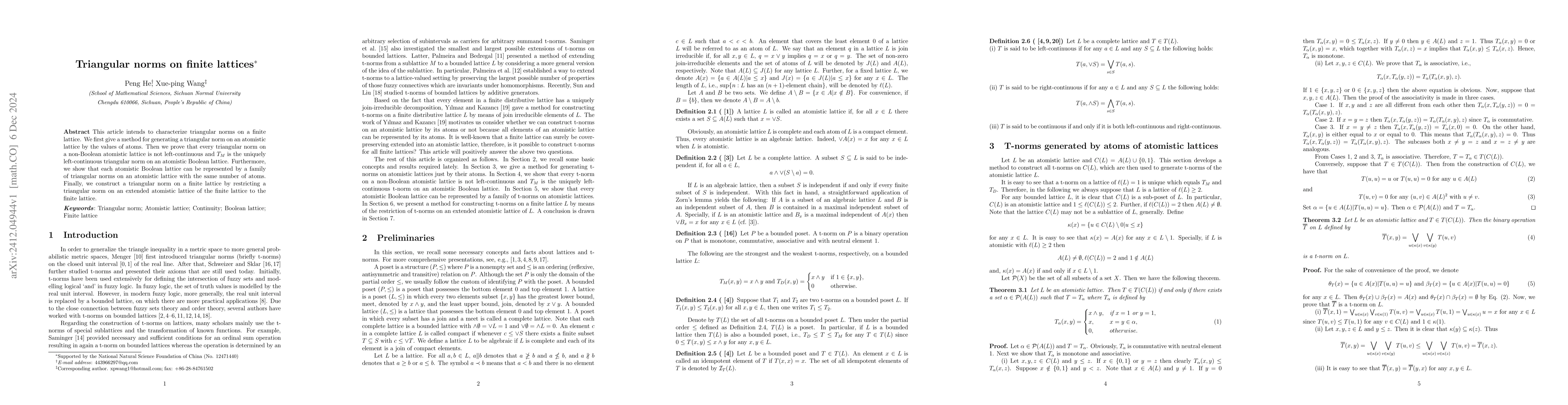 Thumbnail for Triangular norms on finite lattices