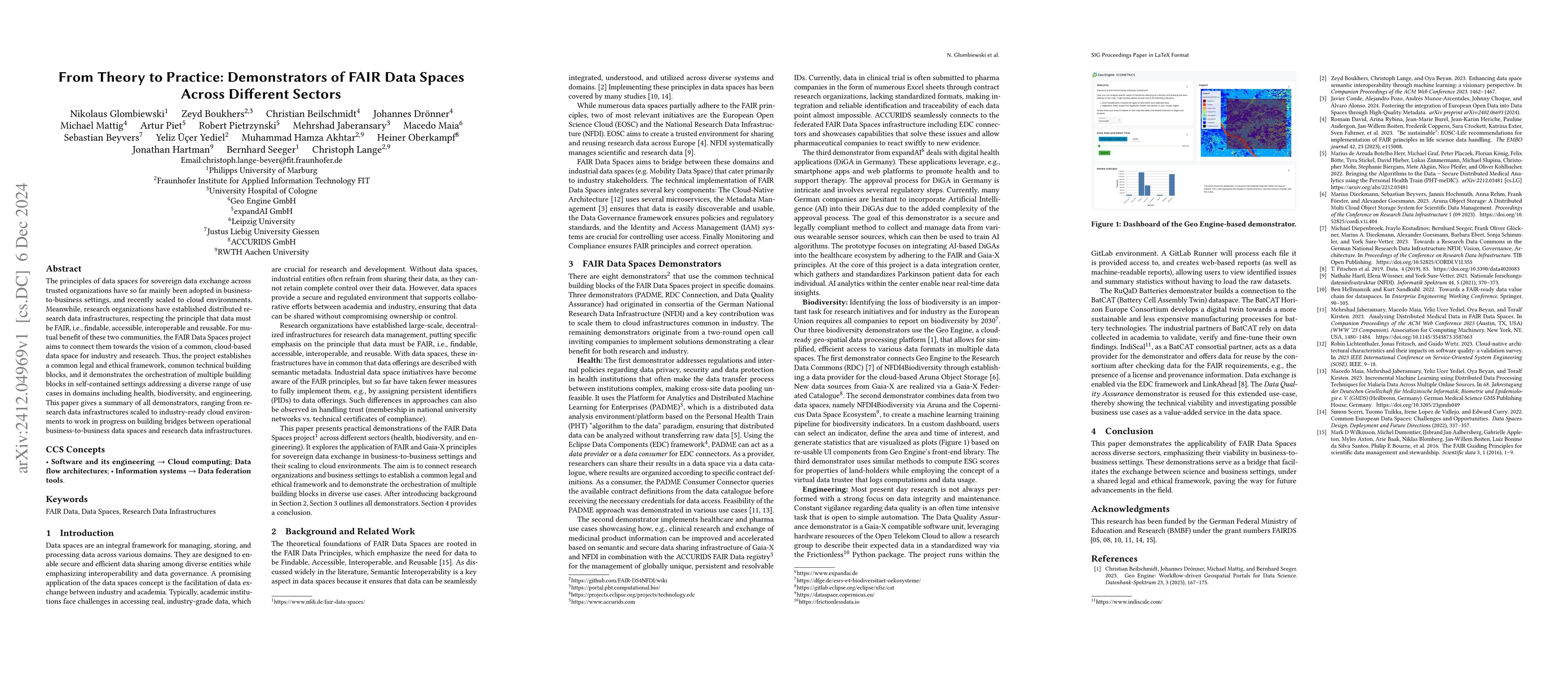 Thumbnail for From Theory to Practice: Demonstrators of FAIR Data Spaces Across
  Different Sectors