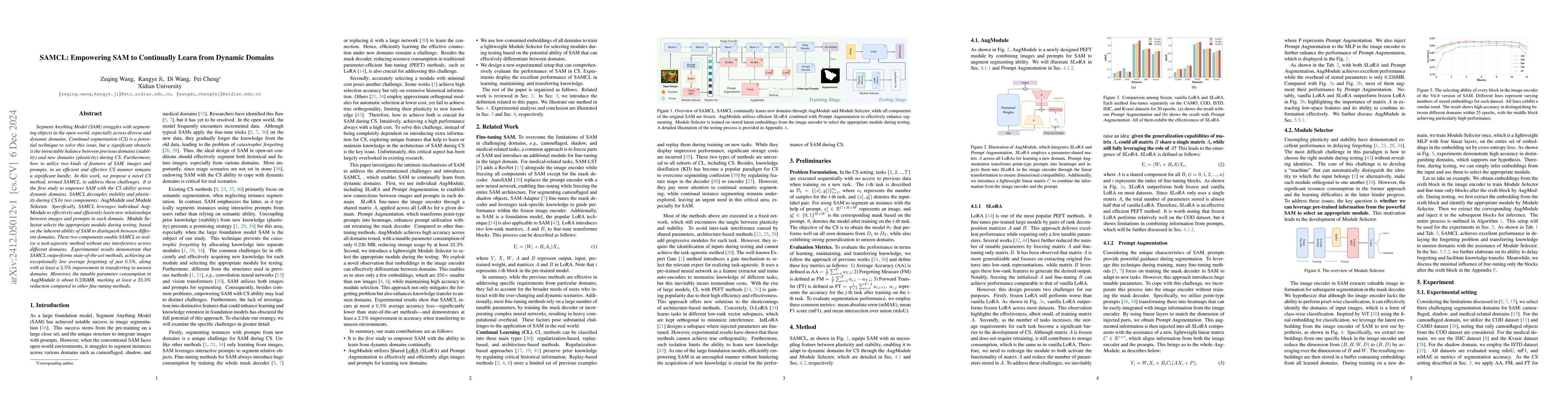 Thumbnail for SAMCL: Empowering SAM to Continually Learn from Dynamic Domains