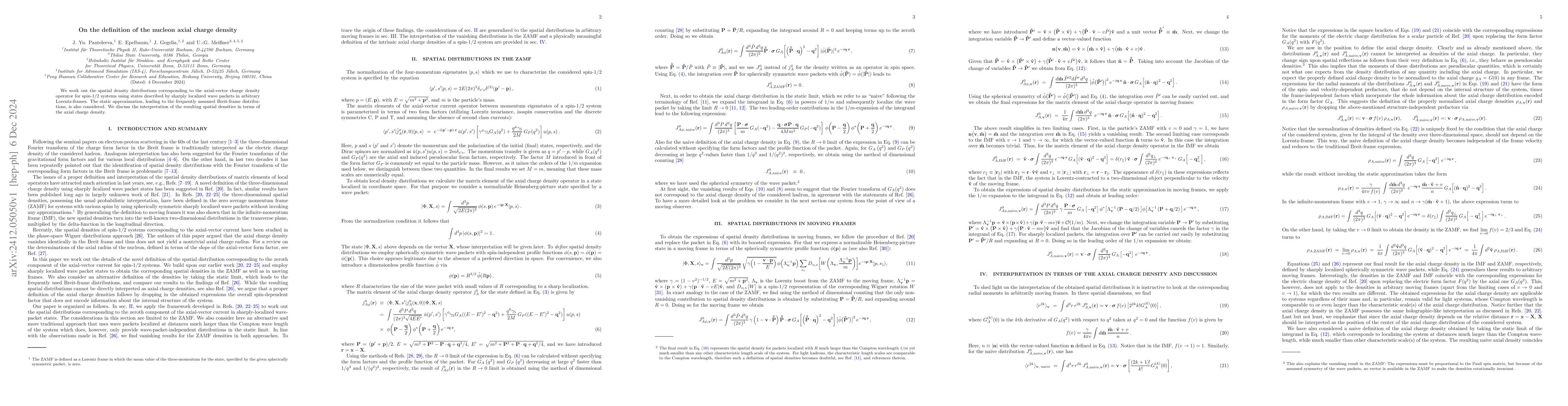 Thumbnail for On the definition of the nucleon axial charge density