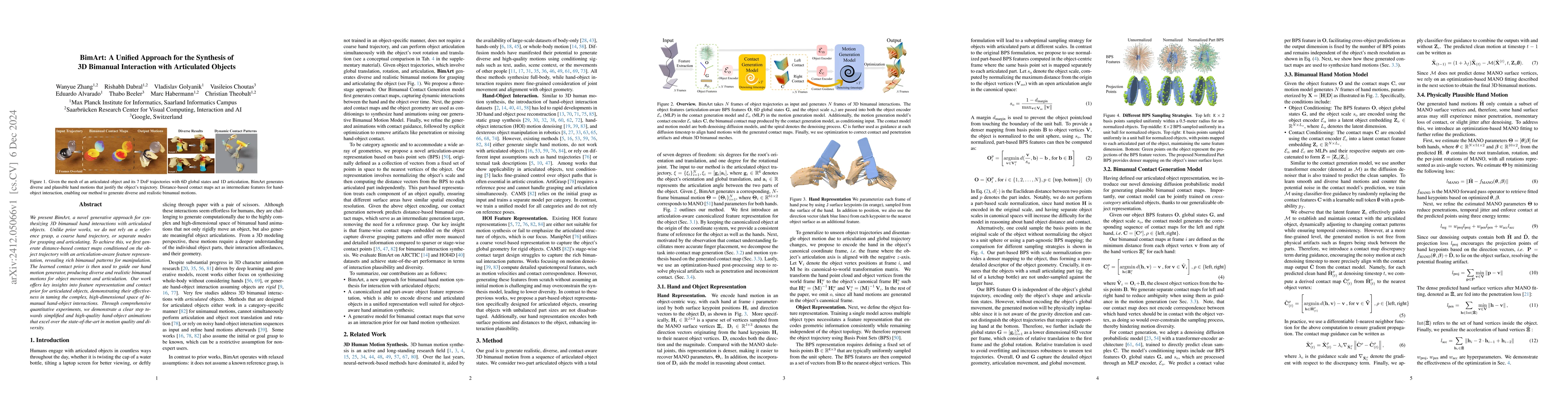 Thumbnail for BimArt: A Unified Approach for the Synthesis of 3D Bimanual Interaction
  with Articulated Objects