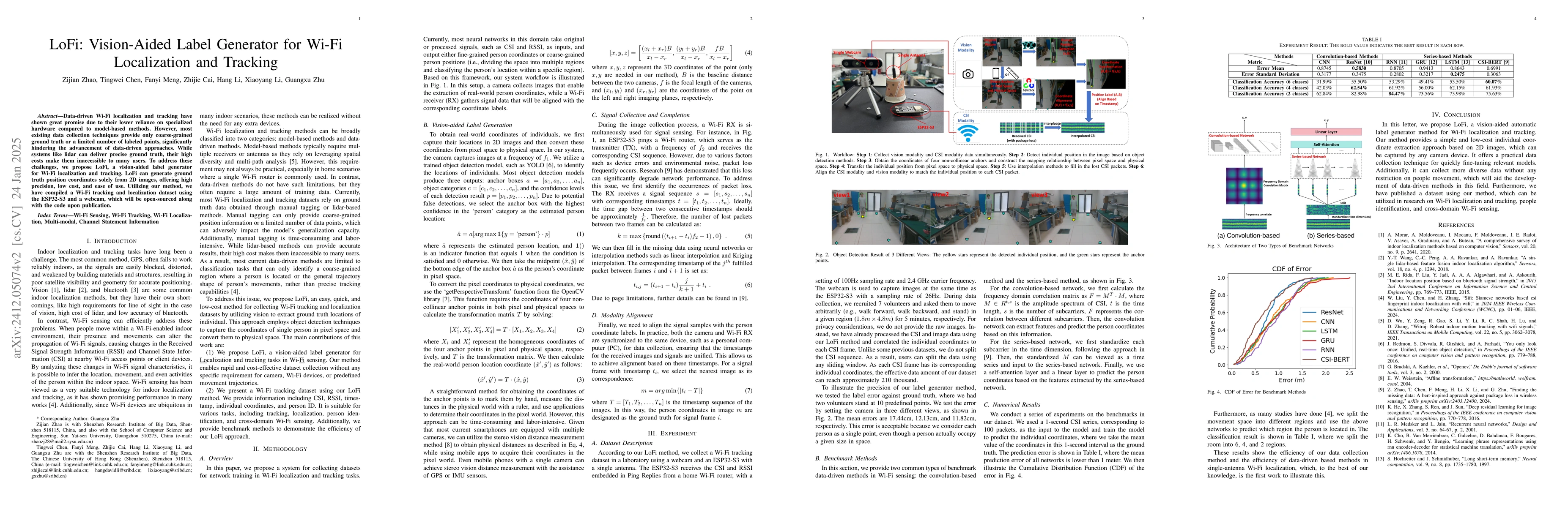 Thumbnail for LoFi: Vision-Aided Label Generator for Wi-Fi Localization and Tracking