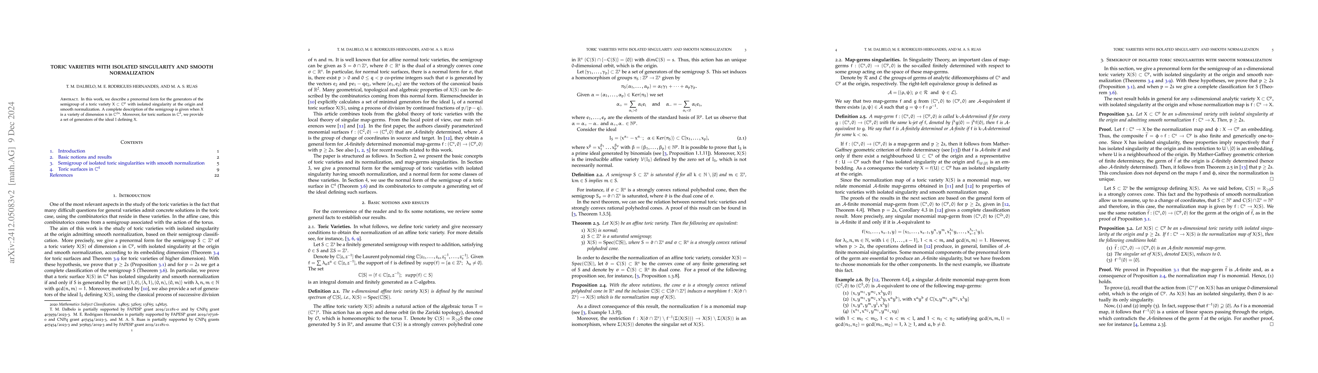 Thumbnail for Toric varieties with isolated singularity and smooth normalization