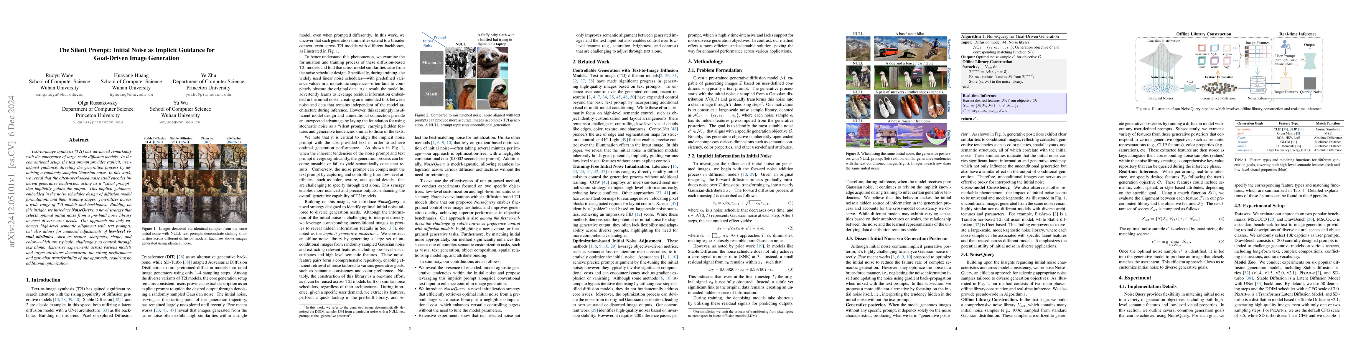 Thumbnail for The Silent Prompt: Initial Noise as Implicit Guidance for Goal-Driven
  Image Generation