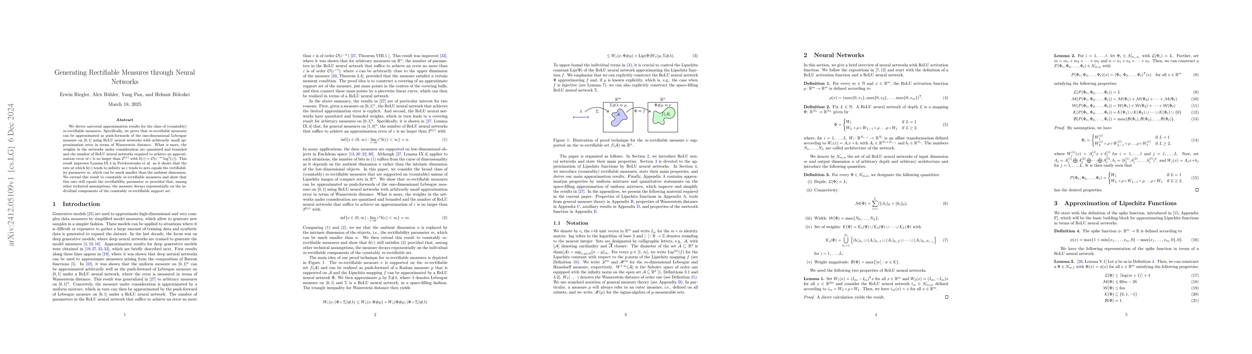 Thumbnail for Generating Rectifiable Measures through Neural Networks