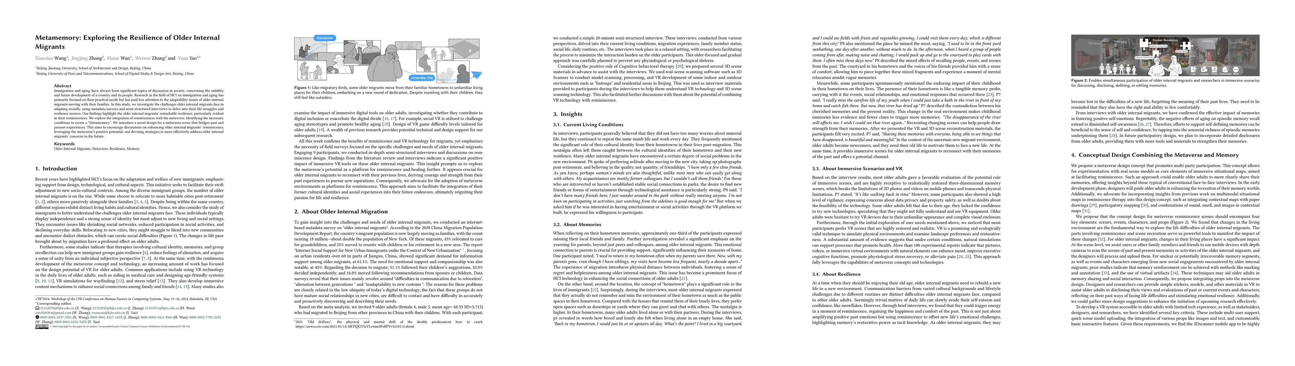 Thumbnail for Metamemory: Exploring the Resilience of Older Internal Migrants