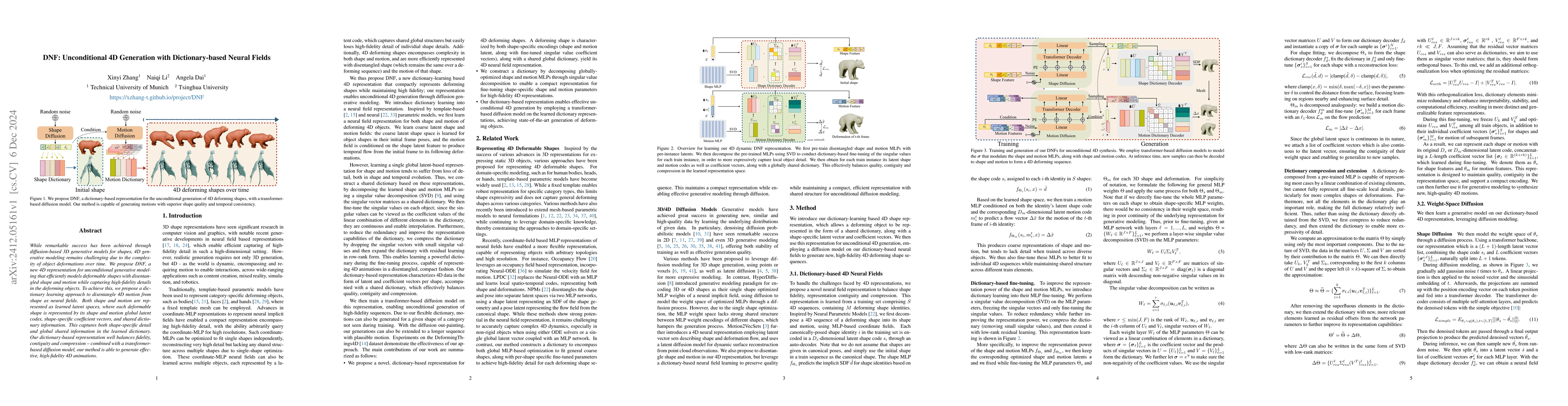 Thumbnail for DNF: Unconditional 4D Generation with Dictionary-based Neural Fields