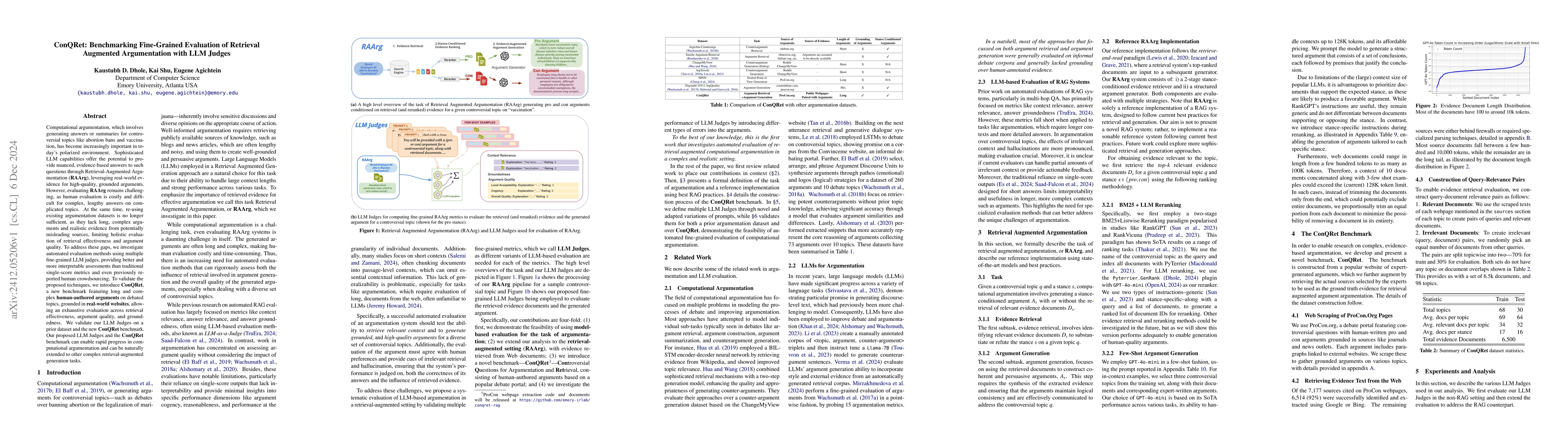Thumbnail for ConQRet: Benchmarking Fine-Grained Evaluation of Retrieval Augmented
  Argumentation with LLM Judges
