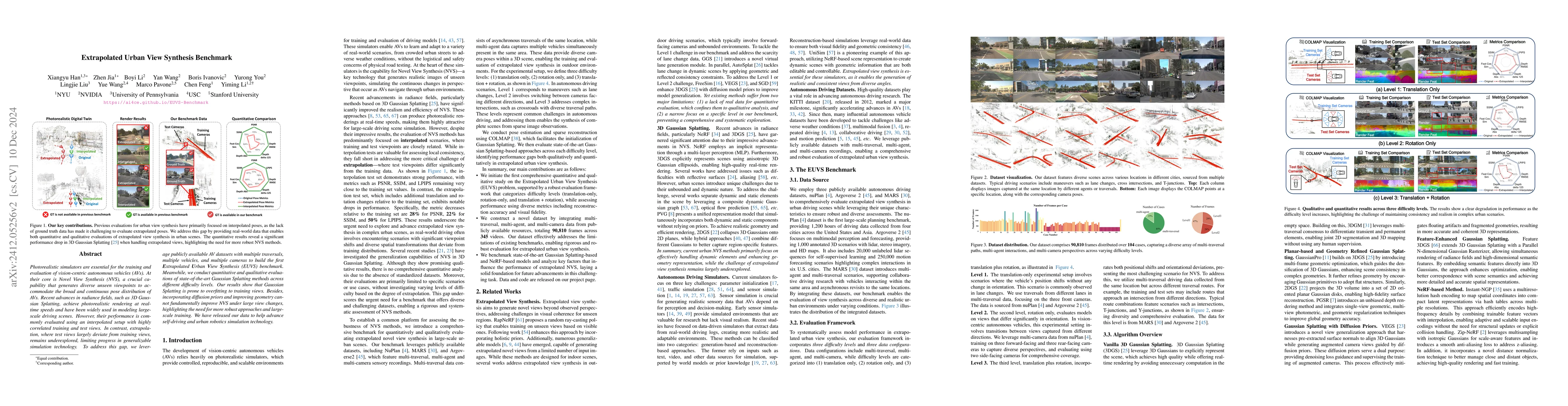 Thumbnail for Extrapolated Urban View Synthesis Benchmark
