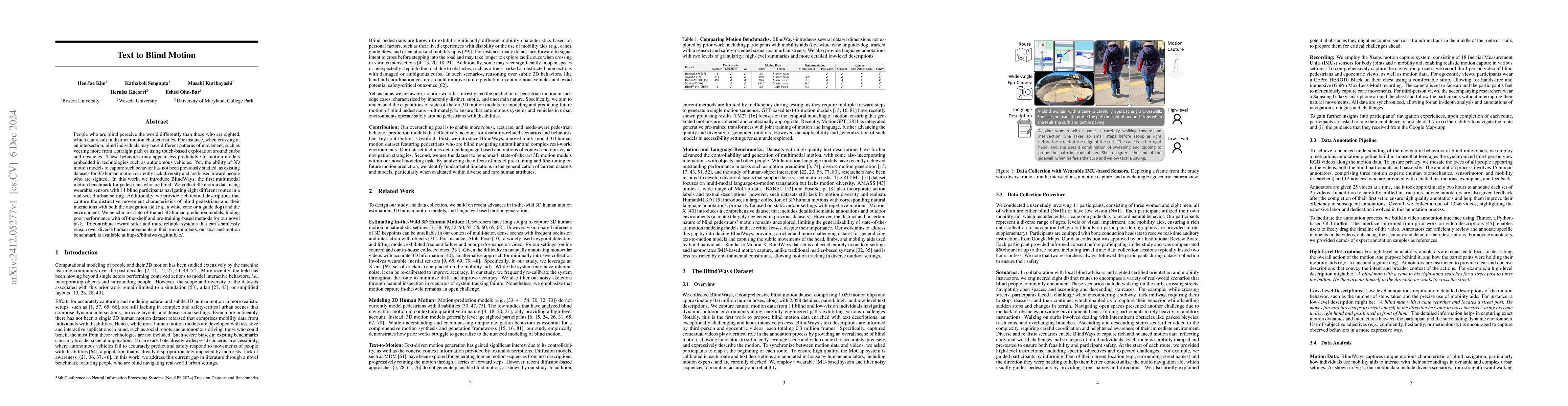 Thumbnail for Text to Blind Motion