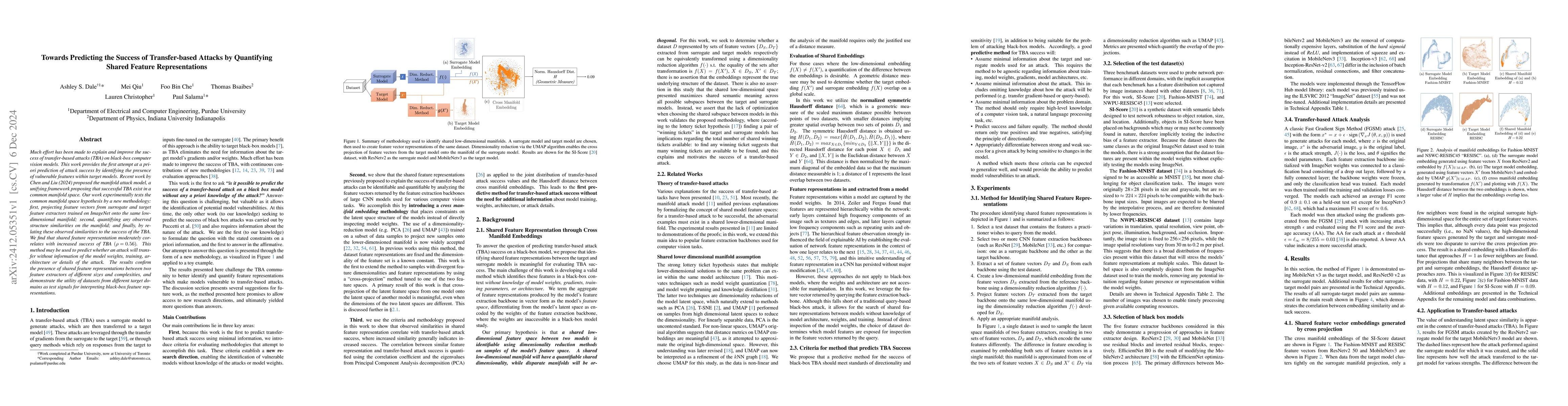 Thumbnail for Towards Predicting the Success of Transfer-based Attacks by Quantifying
  Shared Feature Representations