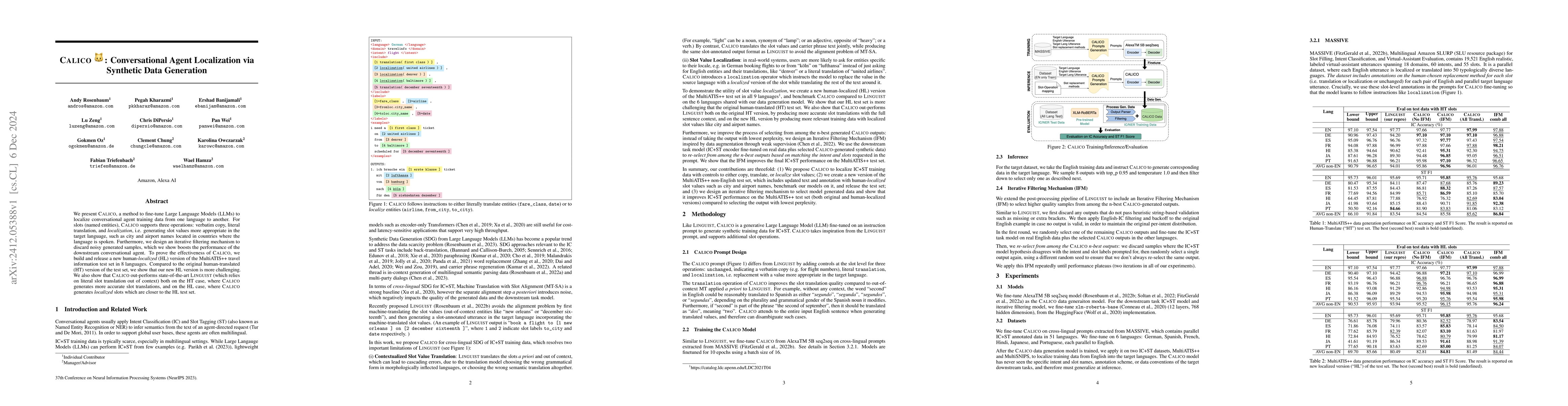 Thumbnail for CALICO: Conversational Agent Localization via Synthetic Data Generation
